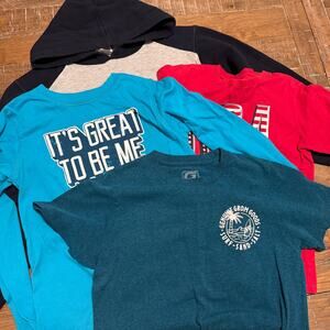 Lot of 3 Shirts 1 Hoodie Boys size S Shirts Badger Sports Thereabouts Hole Grom